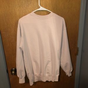 OVERSIZED BLUSH PINK SWEATSHIRT
